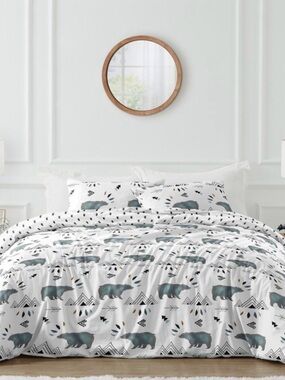 Sweet Jojo Designs "Bear Mountain" Full / Queen Comforter Bedding Set – Woodland